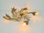 Vintage Flowers Metal Ceiling Lamp ,France, 1960s For Sale - Image 3 of 9