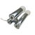 Vintage Space Age Three-Light Chrome Tubular Table Lamp For Sale - Image 6 of 6