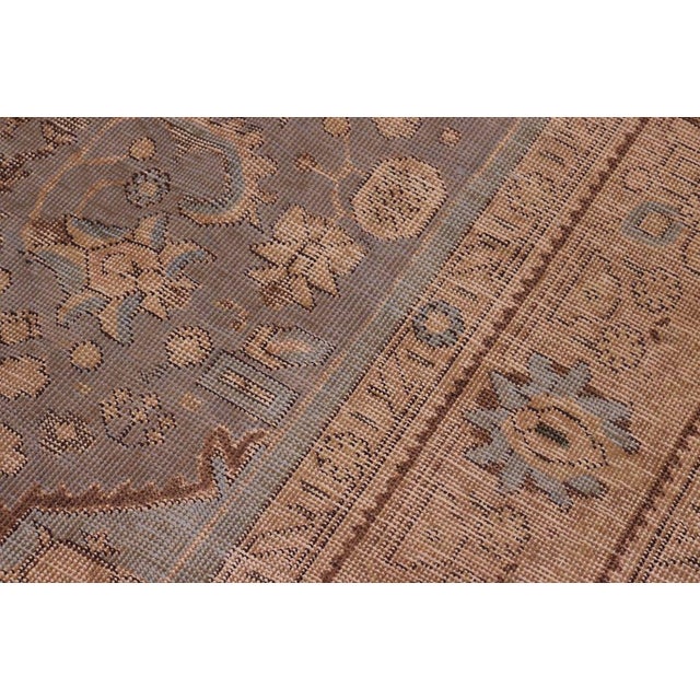 Boho Chic Retro Vintage Gray/Tan Wool Rug - 7'10'' X 10'7'' For Sale In New York - Image 6 of 10