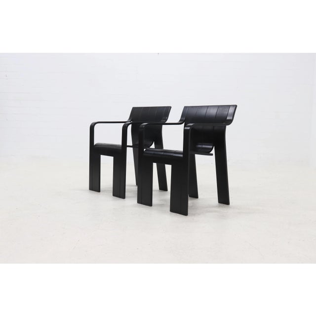 Set of Vintage Strip Dining Chairs by Gijs Bakker for Castelijn, 1970s For Sale - Image 9 of 12