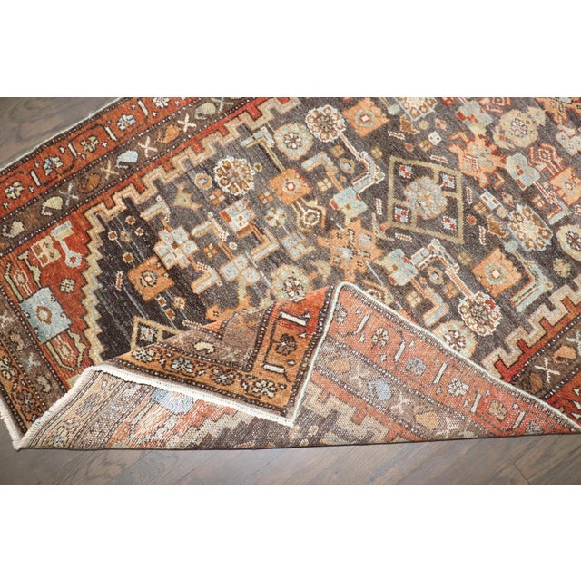 Early 20th Century Malayer Brown Small Rug - 3' x 4'8" For Sale In New York - Image 6 of 6