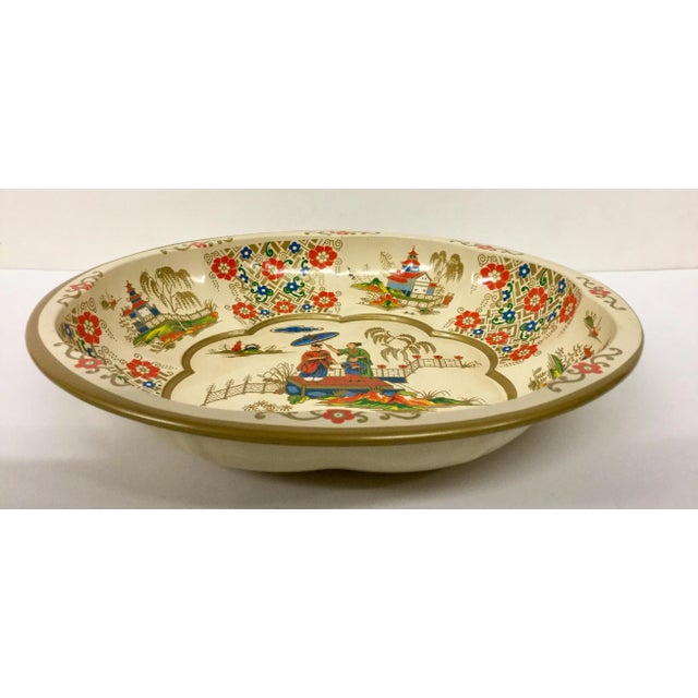 1971 Daher Painted Toleware Bowl For Sale - Image 9 of 11