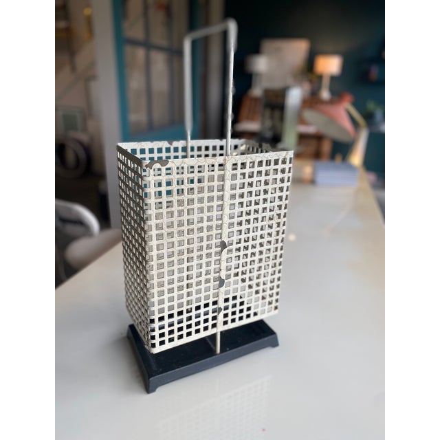 Umbrella Stand with Geometric Structure attributed to Josef Hoffmann For Sale - Image 4 of 16