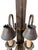 Mid 20th Century Brutalist Hand Forged Iron and Pewter Wall Sconce For Sale - Image 6 of 18