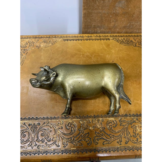 Late 19th Century Late 19th Century Bronze Bovine Sculpture For Sale - Image 5 of 5