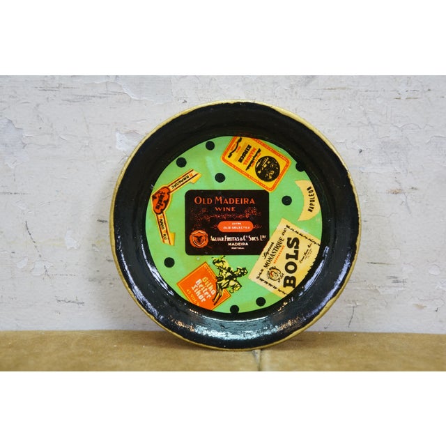 Mid 20th Century Japanese Mid Century Modern Paper Mache Wine Liquor Glass Coasters Ashtray - 9 pcs For Sale - Image 11 of 15