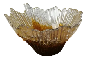 Mid-Century Modern Humppila Glass Serving Bowl, 1960s