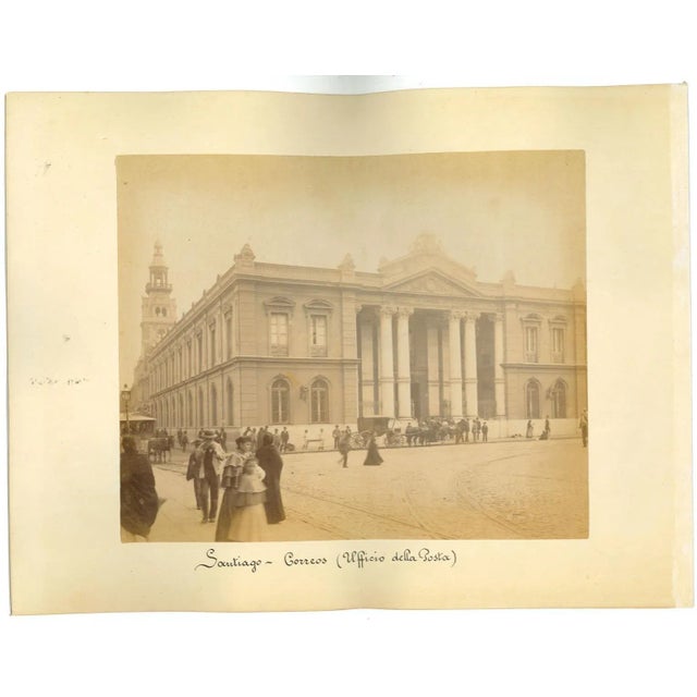 Unknown, Ancient Views of Santiago, Chile, Photo, 1880s, Set of 2 For Sale - Image 3 of 3