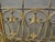 Vintage French Country Yellow Ornate Three Panel Fireplace Screen For Sale In Los Angeles - Image 6 of 18