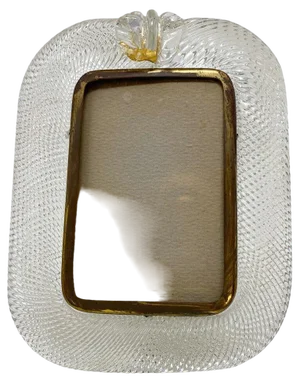 Hand Blown Murano Glasss Frame from Barovier & Toso, 1950