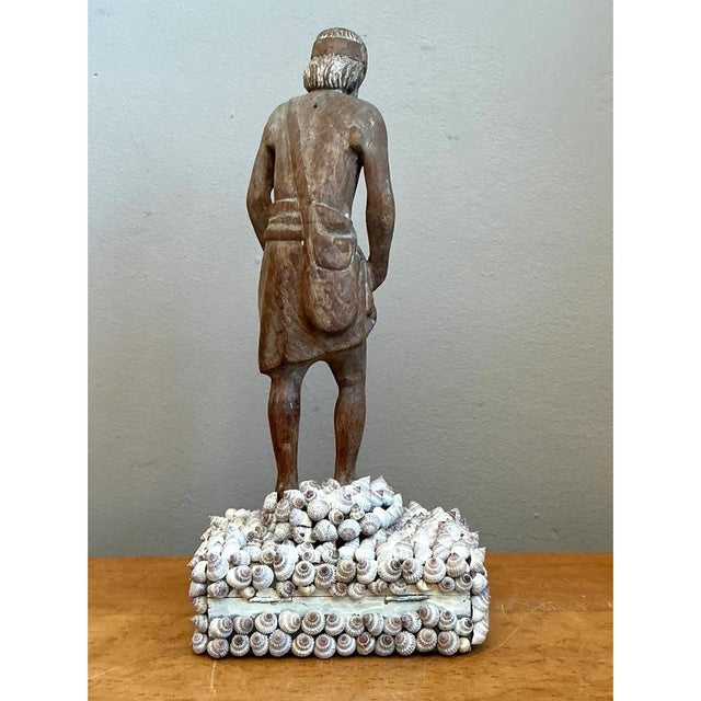 Vintage Wood and Shell Greek Figure Box For Sale - Image 10 of 12