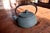 Vintage Green Cast Iron Teapot, Japanese Tetsubin Style, Ribbed For Sale - Image 10 of 11