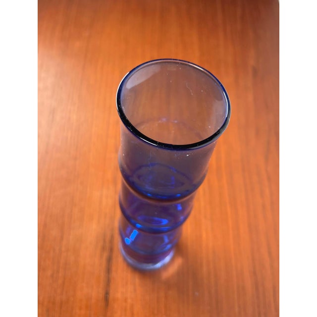 Mid-Century Swedish Glass Bamboo Vase from Aseda, Sweden, 1960s For Sale - Image 9 of 13