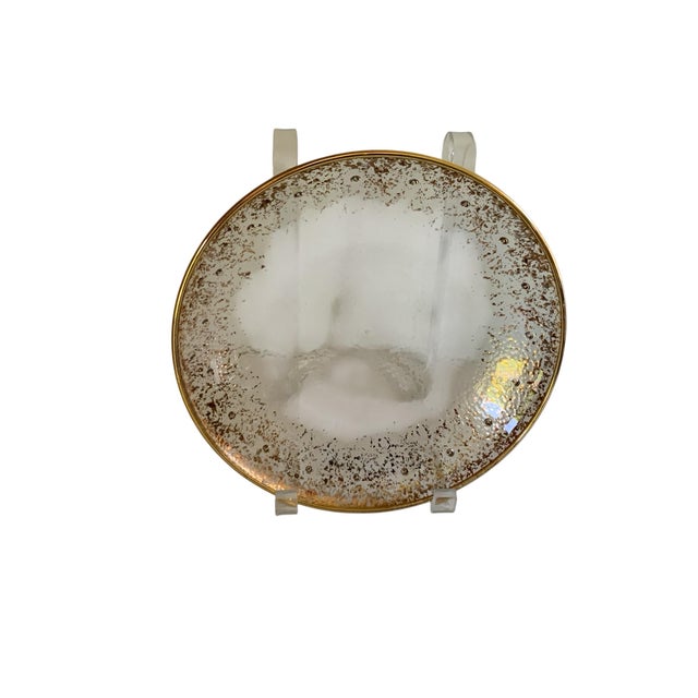 Set of 12 Vintage Neiman Marcus Italy 24K Gold Round Salad Lunch Plates Made in Italy 1998-2000. Each Approx. 1 1/4" Tall...