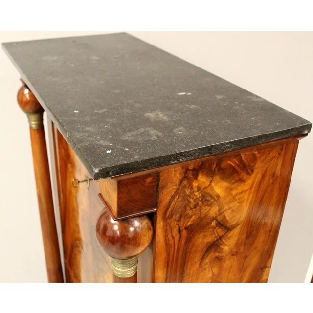 Brown 19th Century Empire Secretaire in Walnut For Sale - Image 8 of 13