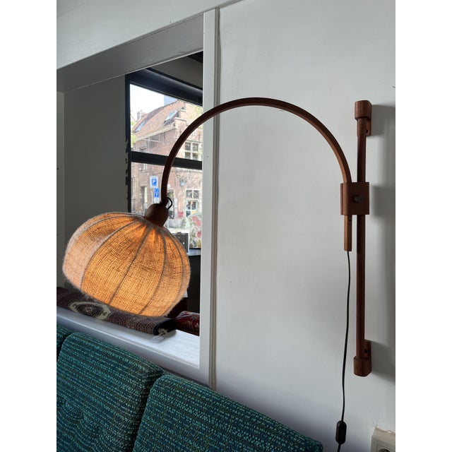 Brown Wall Light from Domus, Denmark, 1960s For Sale - Image 8 of 14