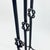Metal Hand Forged Iron Candelabra Set of 3 (78-98cm) Antique Copper Double Stem with Hercules Knot Detail For Sale - Image 7 of 9