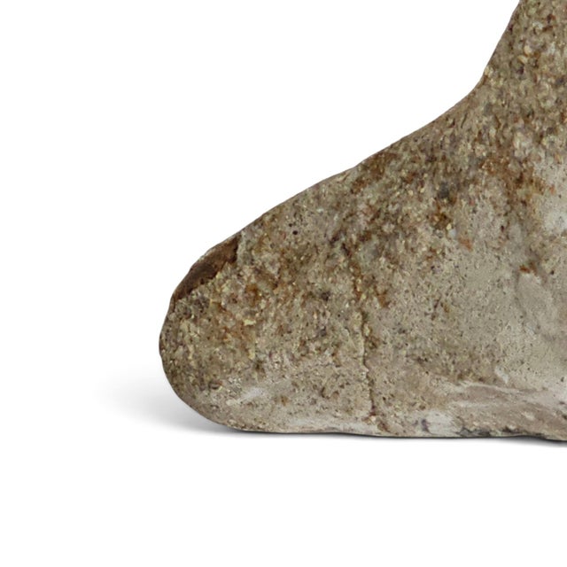 1950s French Weathered Concrete Garden Geese With Lichen Patina, Pair For Sale - Image 12 of 16