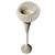 Whited painted wicker and rattan plant stand features a beautifully hand-woven, oversized plant holder supported by a...