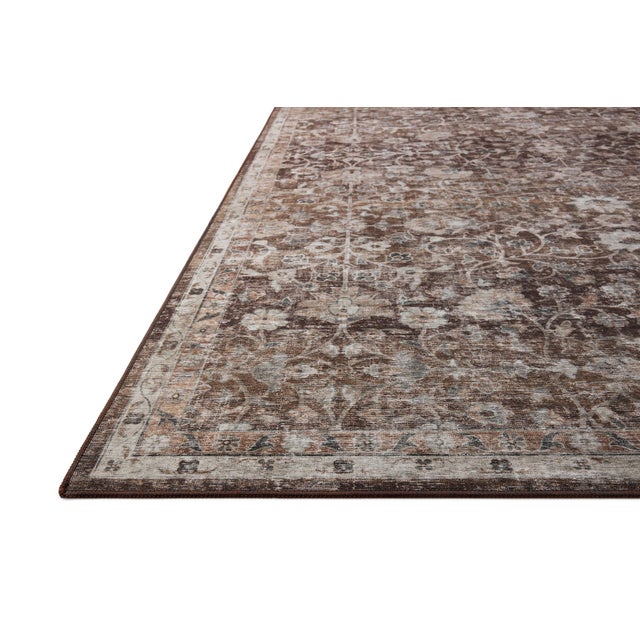 Contemporary Amber Lewis x Loloi Josie Earth / Natural 6'-0" x 9'-0" Machine Washable Area Rug For Sale - Image 3 of 6