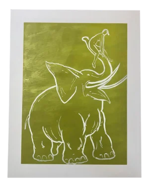 “Circus Trainer” Original Painting on Paper Signed by the Artist