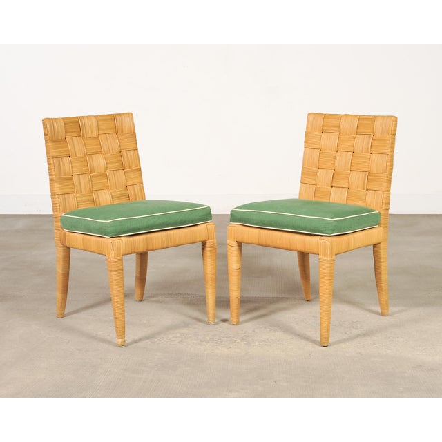 Set of Four John Hutton Bielecky Block Island Cane Dining Chairs For Sale - Image 14 of 18