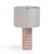 Boho Chic Lassy Pink Ribbon Capiz Shell Table Lamp For Sale - Image 3 of 8