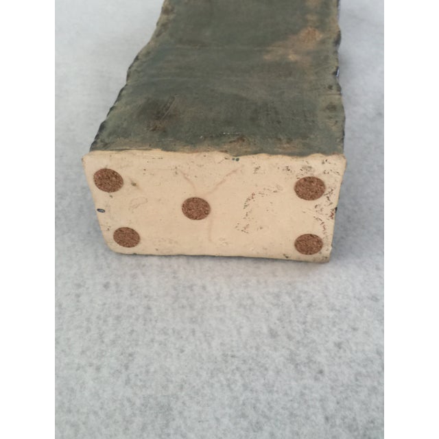 Mid-Century Modern Vintage Hand Cast Clay Sculpture - "The Tower" Vase For Sale - Image 3 of 9