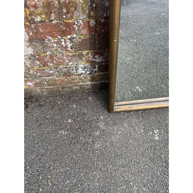 Large Antique 19th Century French Original Gilt Bistro Mirror For Sale - Image 4 of 8