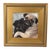 2020s Two Pug Dogs Puppies Hugging Portrait Painting Including the Antiqued Gold Wood Frame For Sale - Image 5 of 5