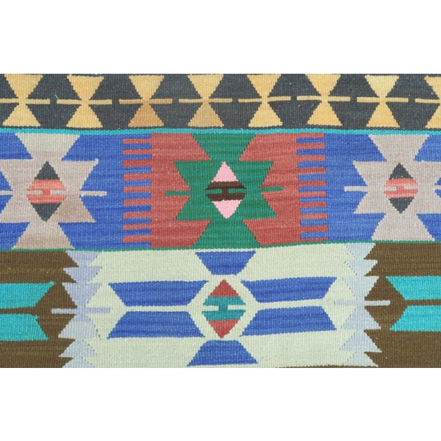 Vintage Afion Flat Weave Rug For Sale - Image 10 of 13