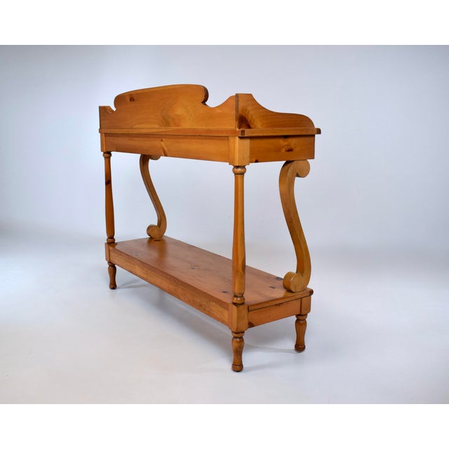 Lane Museum of American Folk Art, Authentic Reproduction Pine Console Table For Sale - Image 10 of 16