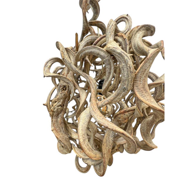 Hand-Crafted Organic Vine Root Pendant Lamp, 1980s For Sale - Image 12 of 14