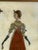Glass Pair of Italian Mid-Century Modern Reverse Glass Paintings of Royalty For Sale - Image 7 of 12