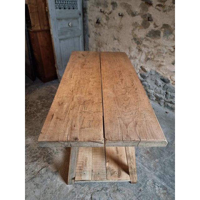 French Worktable in Beech, Chestnut and Oak, France, 1940s For Sale - Image 4 of 18