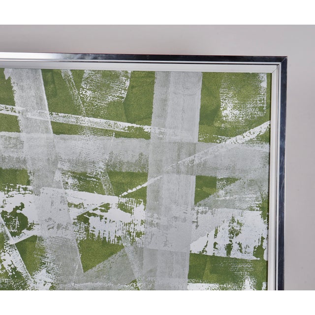 Abstract Mid 20th Century Contemporary Abstract Wall Art Painting For Sale - Image 3 of 8