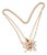 Cartier Rose Gold Limited Edition Diamond Mop Meterore Fractal Pendant Necklace For Sale