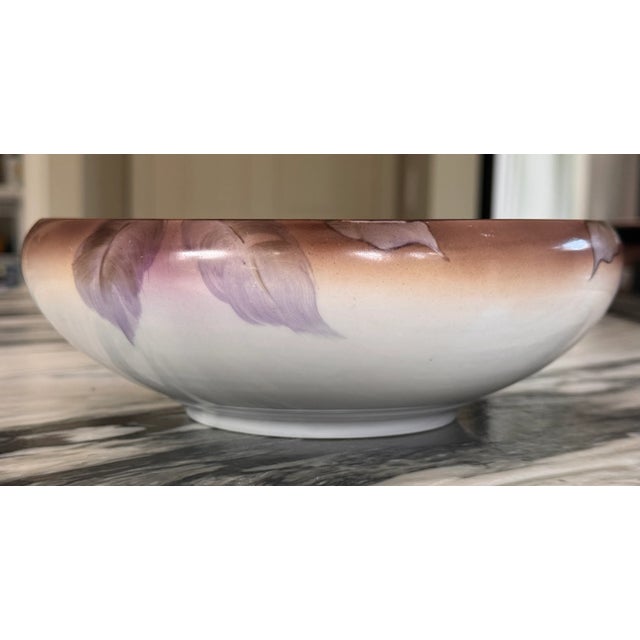 1930's Noritake Morimura Japan Chestnut Motif Hand Painted Decorative Bowl For Sale In Seattle - Image 6 of 15