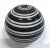 Vintage Ceramic Black/White Stripe Balls, S/4 For Sale - Image 4 of 6