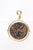 Metal Byzantine [Coin] Pendant W/ 18k Gold Trim For Sale - Image 7 of 12
