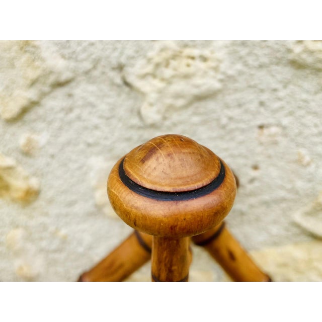 Wall-Mounted Turned Wood Folding Coat Rack, 1920s For Sale - Image 11 of 18
