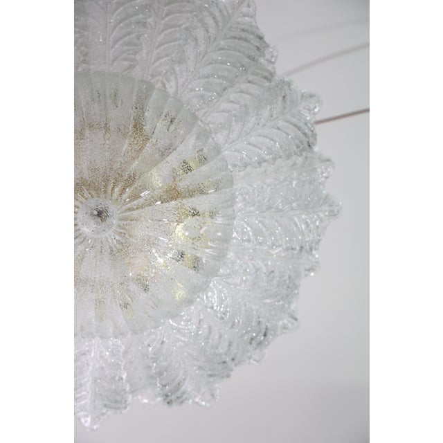 1970s Taormina, Large Size Murano Clear Trasparent Vintage Glass Ceiling Light For Sale - Image 15 of 15