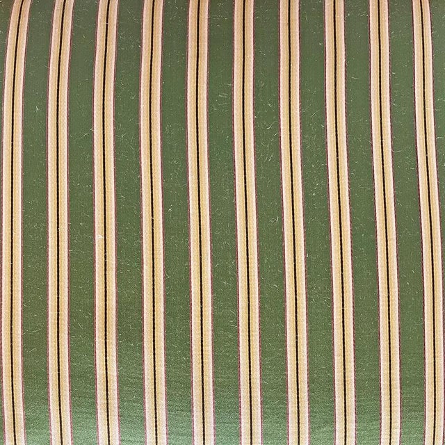 Antique Italian Wood and Colored Striped Silk Chairs, 1850s, Set of 4 For Sale - Image 11 of 18