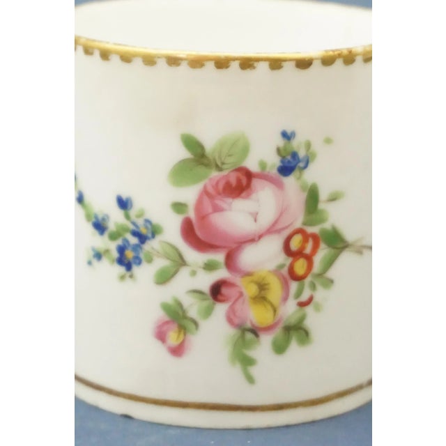 Antique Porcelain Coffee Cup and Saucer from Meissen Porcelain, Set of 2 For Sale - Image 10 of 18