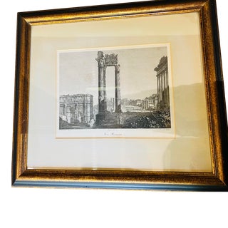 Domenico Amici, Foro Romano, Forum Romanum in Rome Framed Engraving Framed Drawing For Sale