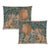 Pair of the Forest Tapestry Cushions With Feather Filler - 38x46cm For Sale