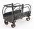 Arts & Crafts hand wrought iron log basket with a twisted handle and forged scrollwork on the sides and feet. There is...