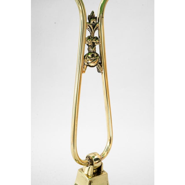Banker's Swivel Table Lamp with Green Glass Shade, Vienna, Austria, 1920s For Sale - Image 15 of 18