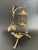 Metal Vintage Brass Tree Branch Sculptural Centerpiece With Birds and Birdcage For Sale - Image 7 of 18