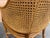 Brown McGuire San Francisco Rattan & Cane Toboggan Dining Armchairs on Casters - Pair For Sale - Image 8 of 12